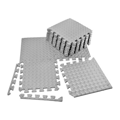 Татамі мат EasyFit 8 шт (30х30х1 см) хвіст ластівки сірий Татамі мат EasyFit 8 шт (30х30х1 см) хвіст ластівки сірий