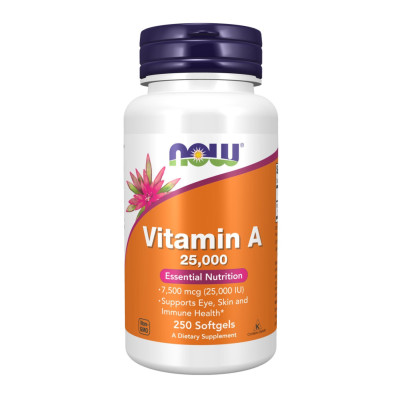 Вітамін А, Vitamin A 25,000 IU - 250 softgels Вітамін А, Vitamin A 25,000 IU - 250 softgels
