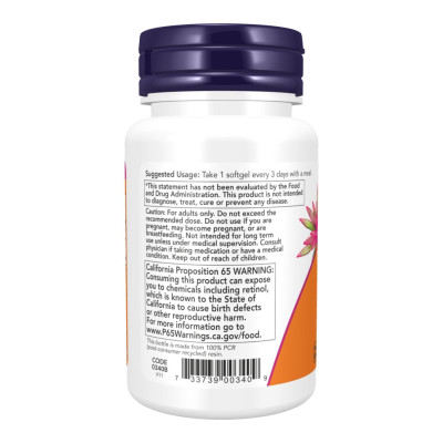 Вітамін А, Vitamin A 25,000 IU - 250 softgels