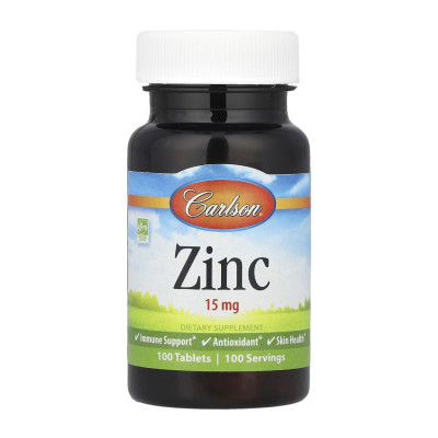 Цинк, Zinc 15mg - 100 tabs