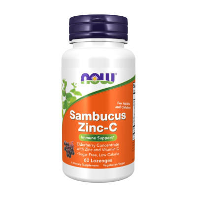 Бузина, цинк та вітамін С, Sambucus Zinc-C - 60 lozenges