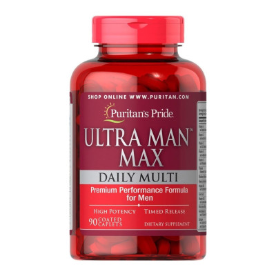 Чоловічі мультивітаміни, Ultra Man Max - 90caps Чоловічі мультивітаміни, Ultra Man Max - 90caps