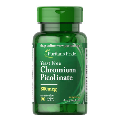 Хром Піколінат, Chromium Picolinate 800mcg - 90tab Хром Піколінат, Chromium Picolinate 800mcg - 90tab