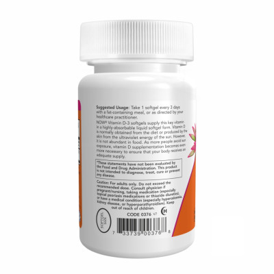 Вітамін Д-3, VIT D-3 10,000 IU - 120 sgels