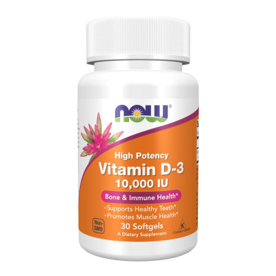 Vitamin D-3 10000 IU - 30 softgels
