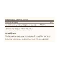 L-Cysteine 500mg - 90 vcaps