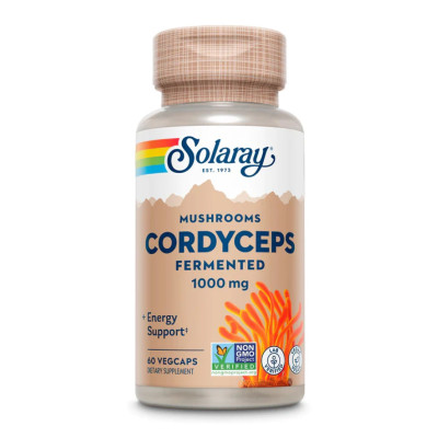Ферментований Кордицепс, Fermented Cordyceps 1000mg - 60 vcaps