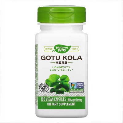 Листя Готу Коли, Gotu Kola Herb - 100 vcaps