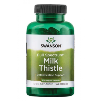 Екстракт розторопші, Milk Thistle 500mg - 100caps