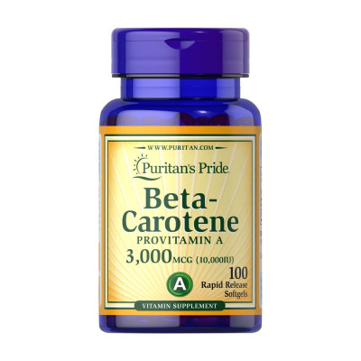 Бета-каротин, Beta-Carotene 10000 IU - 100 softgels Бета-каротин, Beta-Carotene 10000 IU - 100 softgels