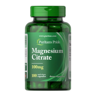 Магній Цитрат, Magnesium Citrate 100 mg - 100 caps Магній Цитрат, Magnesium Citrate 100 mg - 100 caps