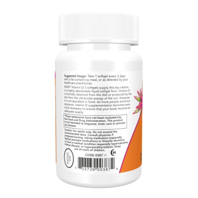 Vitamin D-3 10000 IU - 30 softgels