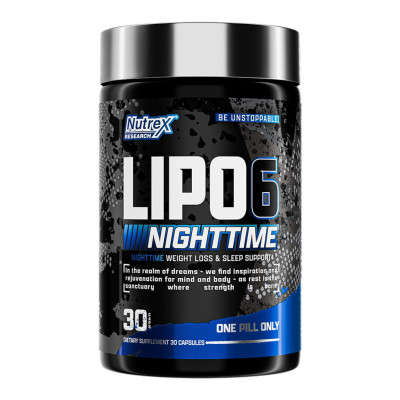 Нічний жироспалювач, Nutrex Lipo-6 Black Nighttime UC - 30 caps Нічний жироспалювач, Nutrex Lipo-6 Black Nighttime UC - 30 caps