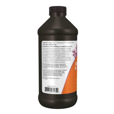 Глюкозамін Хондроїтин, Liguid Glucosamine Chondroitin with MSM - 473ml