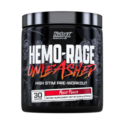 Передтренувальний комплекс, Hemo-Rage Unleashed - 30srv Fruit Punch