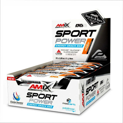 Sport Power Energi Snack Bar - 20x45g With Caffeine-Blood Orange