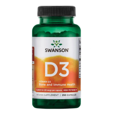 Вітамін Д3, D-3 High Potency Vitamin 1000iu - 250caps Вітамін Д3, D-3 High Potency Vitamin 1000iu - 250caps