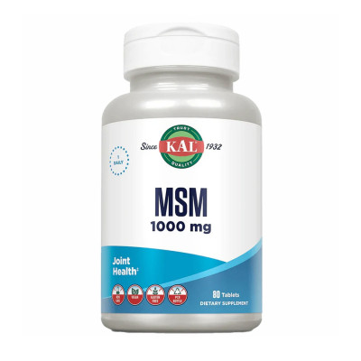 Сірка МСМ, MSM 1000mg - 80 tabs