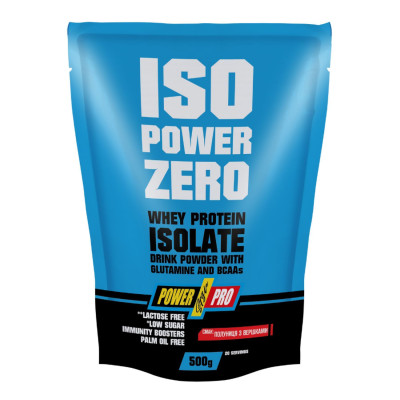 Ізолят сироваткового протеїну, ISO Power Zero - 500g Strawberry With Cream