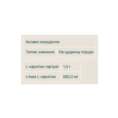 Л карнітин, L - Carnitine - 180tabs