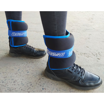 Обтяжувачі для ніг та рук з металом EasyFit MYAKI по 3 кг (пара)