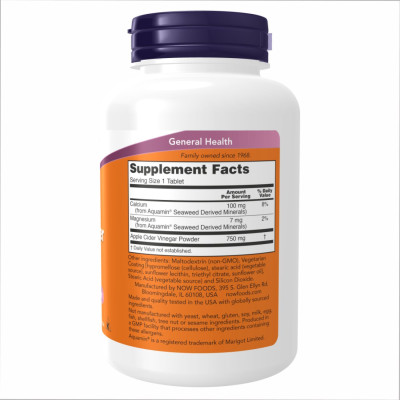Apple Cider Vinegar 750 mg - 180 tabs
