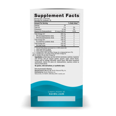 Complete Omega-D3 - 60 softgels