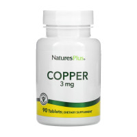 Мідь, Copper 3 mg - 90 tabs
