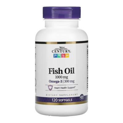 Омега-3, Fish Oil 1000 mg - 120 softgels