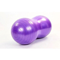 М'яч для фітнеса EasyFit Peanut 45х90 см фіолетовий (фітбол горіх-арахіс)