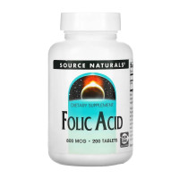 Фолієва кислота, Folic Acid 800 mcg - 200 tabs