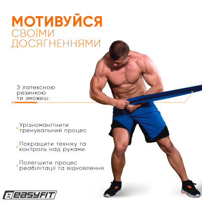 Гумова петля EasyFit ORIGIN 50–110 кг синя