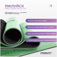 Килимок для йоги професійний EasyFit Pro каучук 5 мм Зелений