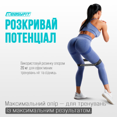Резинки для фітнесу EasyFit BrightBand набір 3 шт