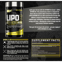 Жироспалювач, Lipo 6 BLACK INTENSE - 60 caps