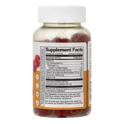 Lutein and Zeaxanthin Adults - 60 gummies