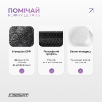 Масажний ролик EasyFit LightWeight 33×14 см з масажером для стоп 33×6 см