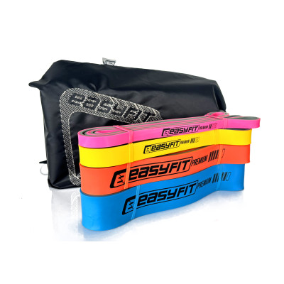 Набір резинок для підтягування EasyFit Premium 7-63 кг (4 шт)