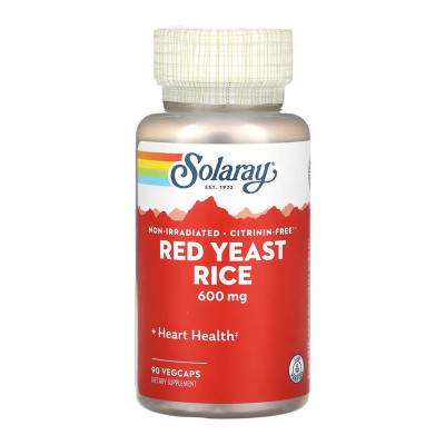Червоний дріжджовий рис, Red Yeast Rice 600mg - 90 vcaps Червоний дріжджовий рис, Red Yeast Rice 600mg - 90 vcaps