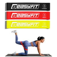 Резинки для фітнесу EasyFit BrightBand набір 3 шт