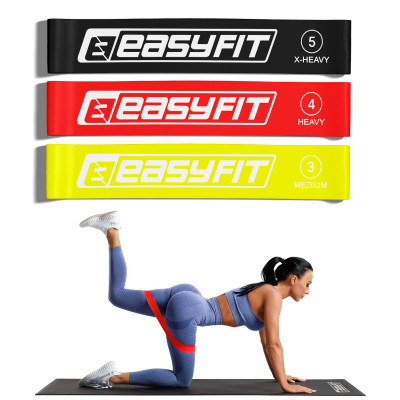 Резинки для фітнесу EasyFit BrightBand набір 3 шт