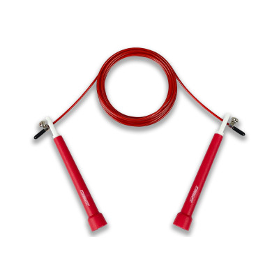 Швидкісна скакалка EasyFit Speed Cable Rope 3 м зі стальним тросом червона Швидкісна скакалка EasyFit Speed Cable Rope 3 м зі стальним тросом червона