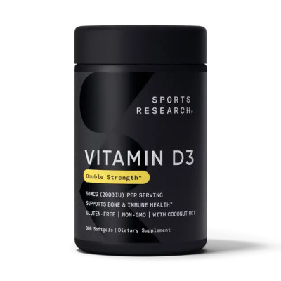 Вітамін D3, Vitamin D3 2000IU - 360 softgels