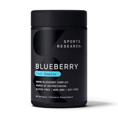 Концентрат лохини, Blueberry Concentrate 800mg - 60 softgels