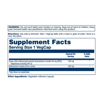 Grape Seed Extract 100mg - 60 vcaps