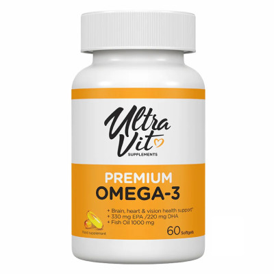 Омега-3, Premium Omega-3 - 60 Softgels