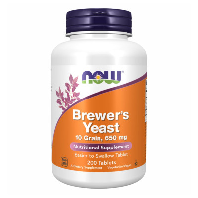 Пивні дріжді, Brewers Yeast 10 grain 650mg - 200 tabs