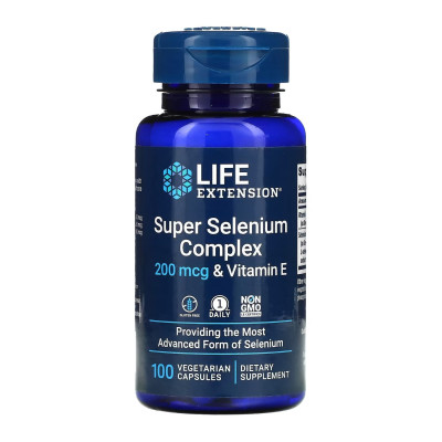 Селен та вітамін Е, Super Selenium Complex 200 mcg - 100 vcaps