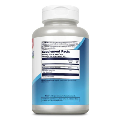 Магній гліцинат, Magnesium Bisglycinate 350 - 160 veg caps