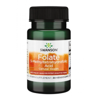 Фолієва кислота, Folate 800mcg - 30veg caps